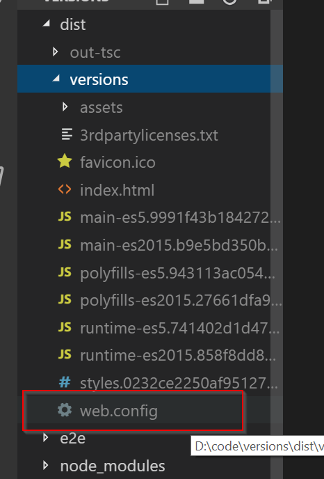 how to use config file in angular